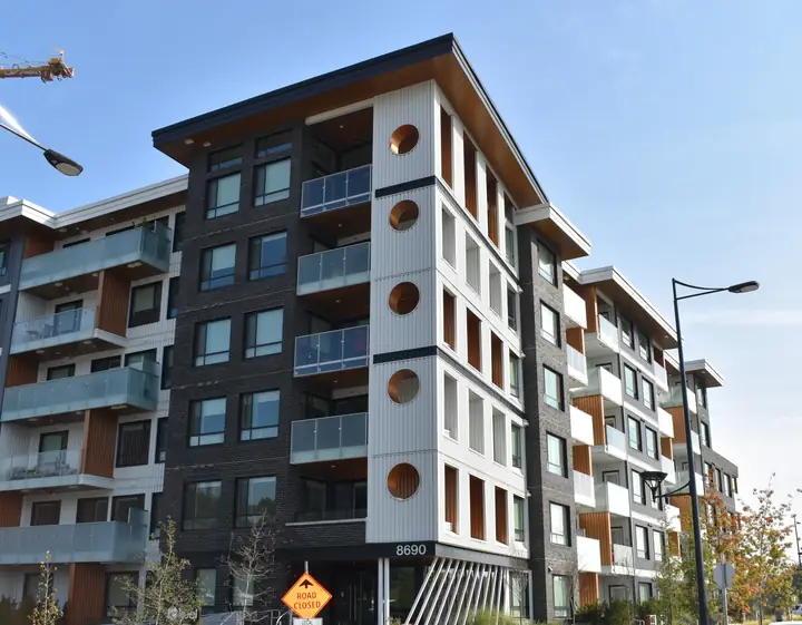 Keel: mid-rise exterior cladding in Vancouver, BC by L2 Group — Corrugated metal