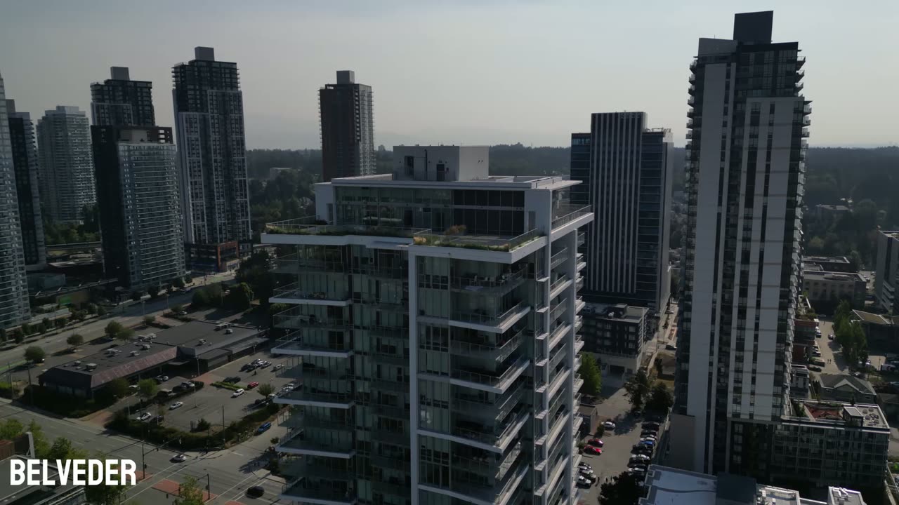Belvedere — aerial drone film of exterior siding and cladding by L2 Group in Surrey